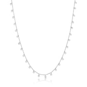 Meira T 14k White Gold Necklace with Diamond Bezels