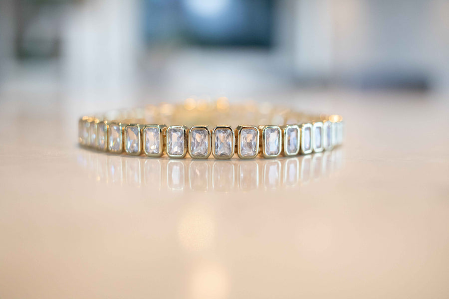 Baguette Cut Tennis Bracelet