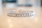 Baguette Cut Tennis Bracelet