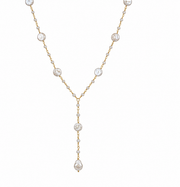 Pearl Cascade Lariat Necklace