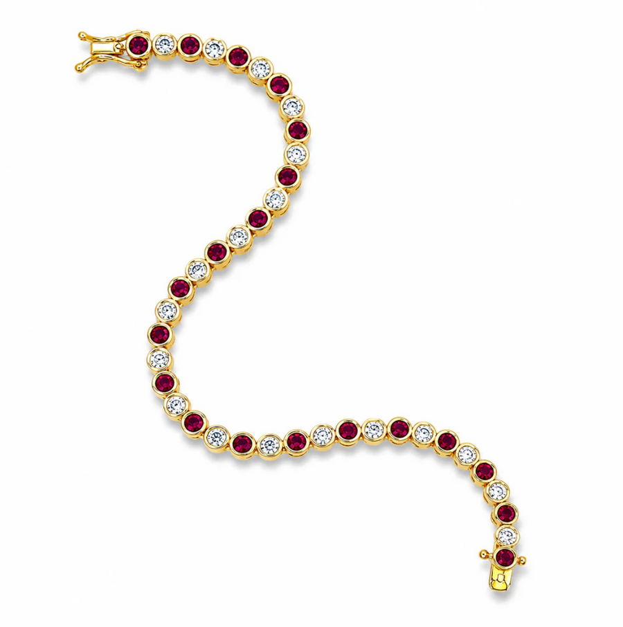 Ruby Duet Tennis Bracelet