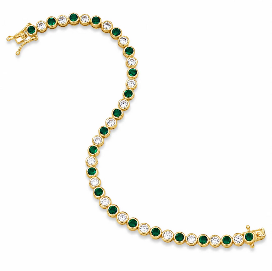 Emerald Duet Tennis Bracelet