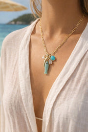 Azure Siren Charm Necklace