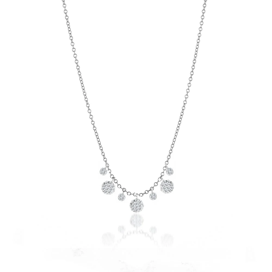 Disk Layering Necklace layered on model