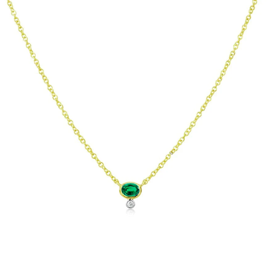 Emerald and Diamond Necklace