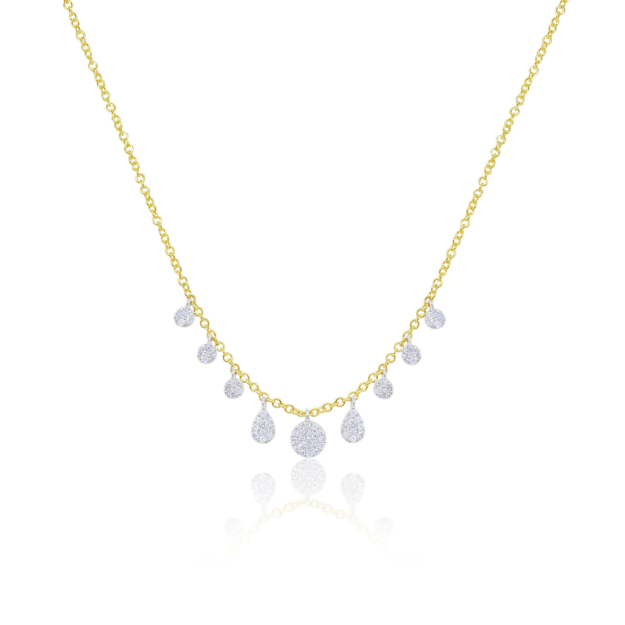 White Gold Layering Necklace