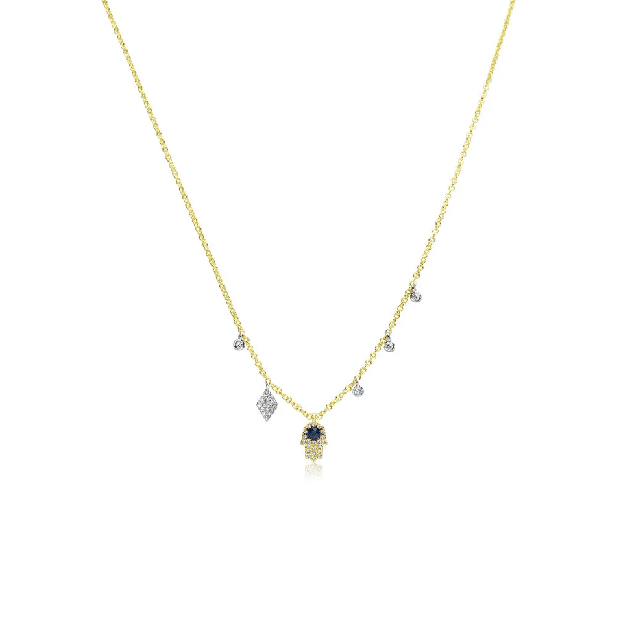 Dainty Hamsa Necklace