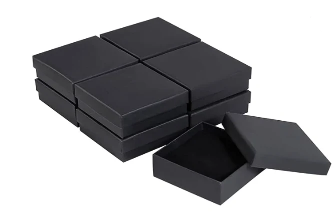 Black jewelry gift boxes