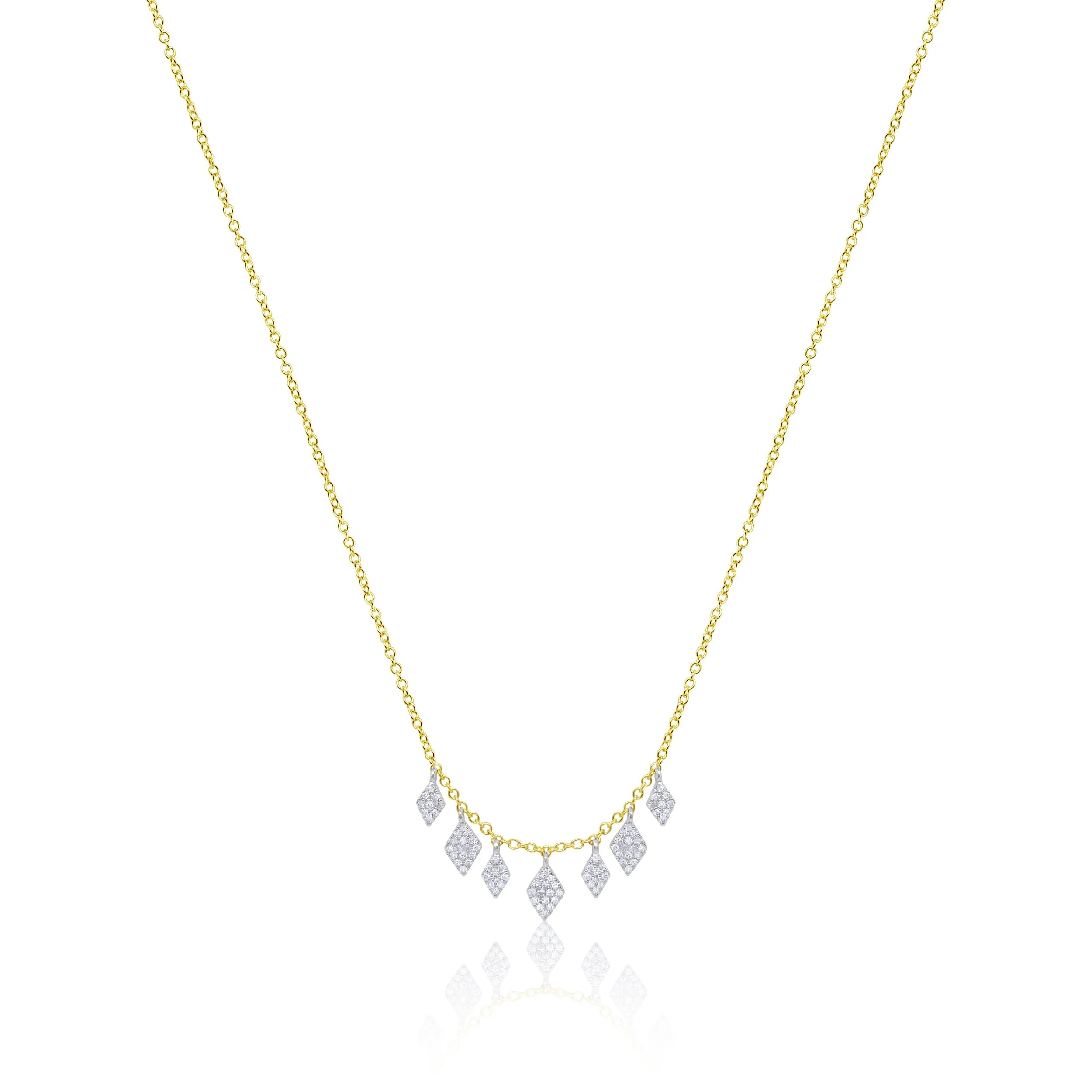 White Gold Diamond Kite Necklace