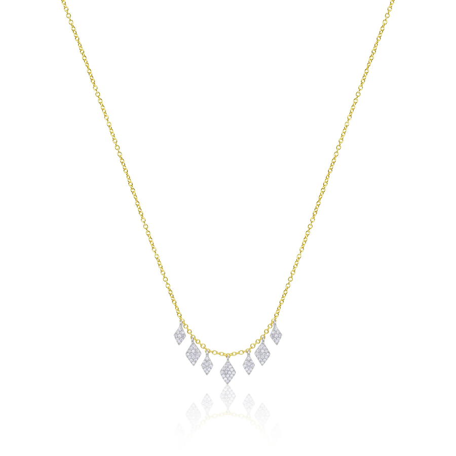 White Gold Diamond Kite Necklace