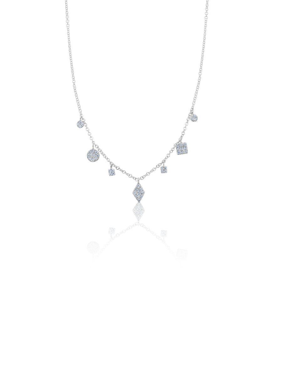 Dainty Diamond Charms Necklace
