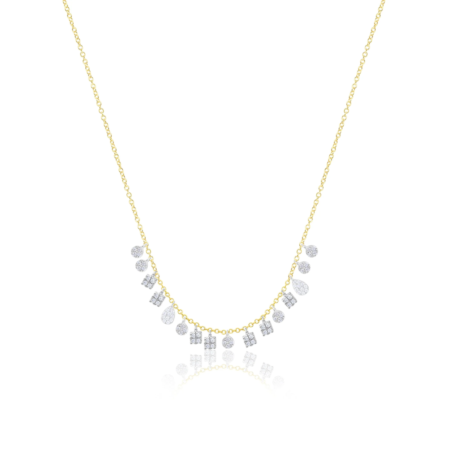 Yellow Gold Fringe Necklace
