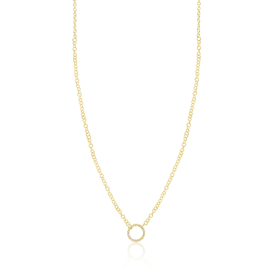 14kt Yellow Gold Necklace with Diamond Enhancer