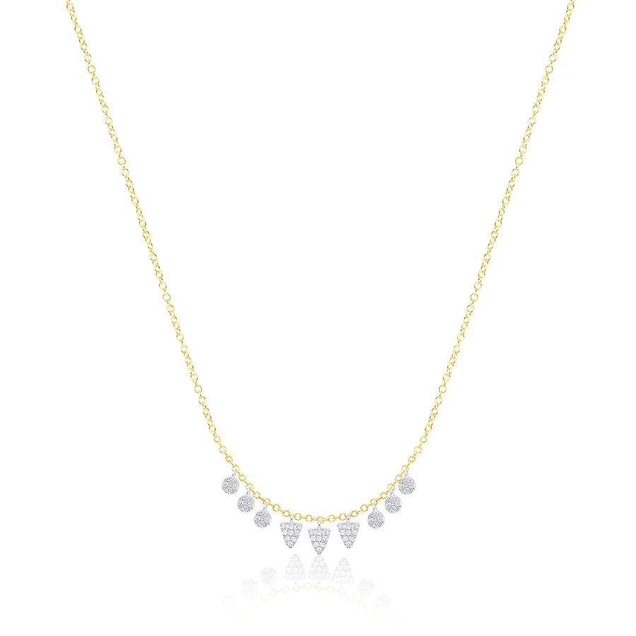 14kt Yellow Gold Layering Diamond Necklace