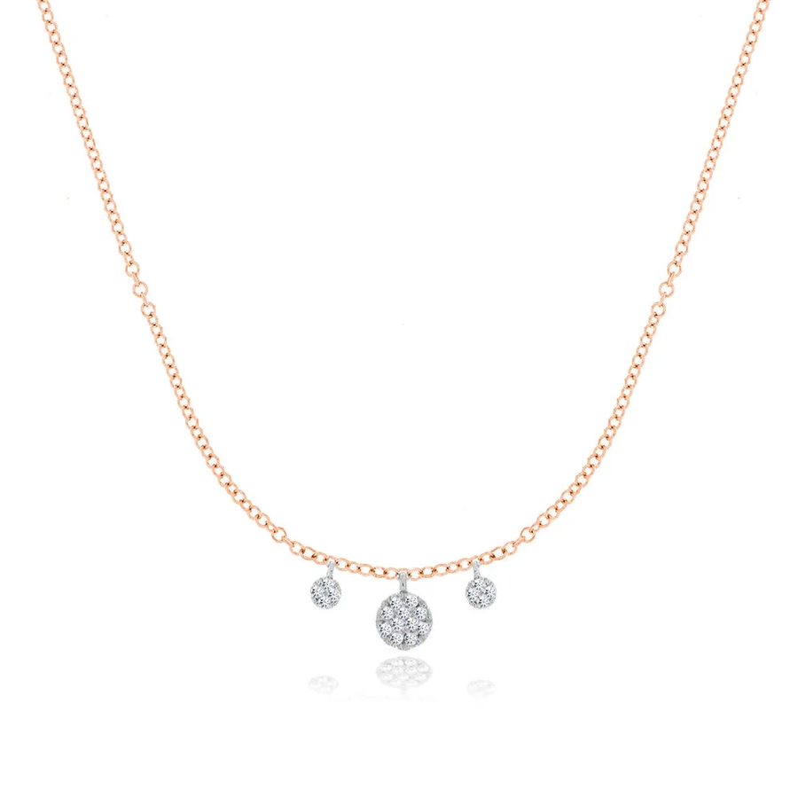 Rose Gold Disc Necklace