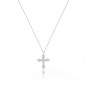Diamond Cross Necklace white gold