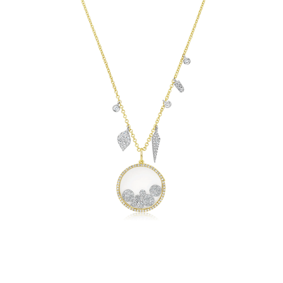Diamond Charm Shaker Necklace