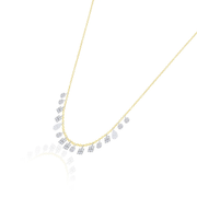 Yellow Gold Fringe Necklace detail