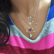 Diamond Heart Necklace lifestyle
